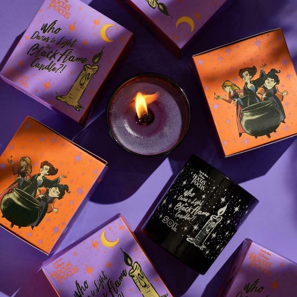 NEW COLOURPOP X DISNEY HOCUS POCUS SOL BLACK FLAME CANDLE LIMITED-EDITION - Picture 2 of 7